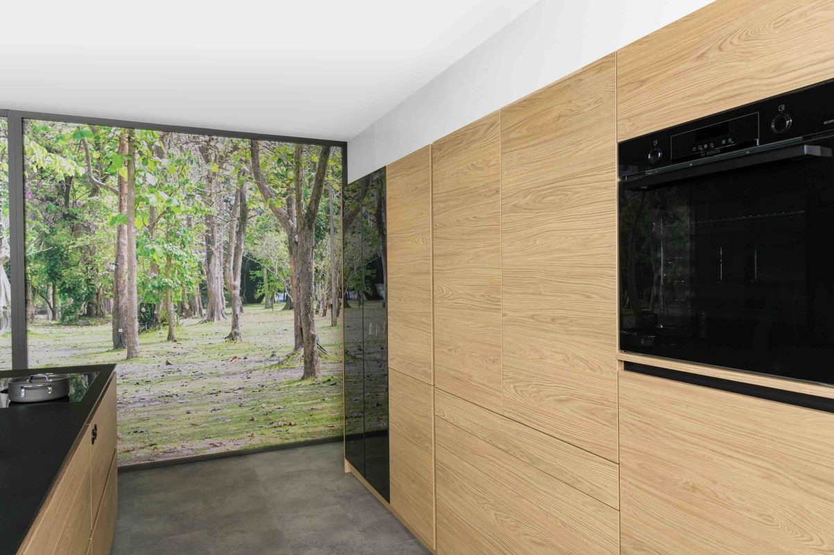 Falttürschrank Eiche Nordic Detail