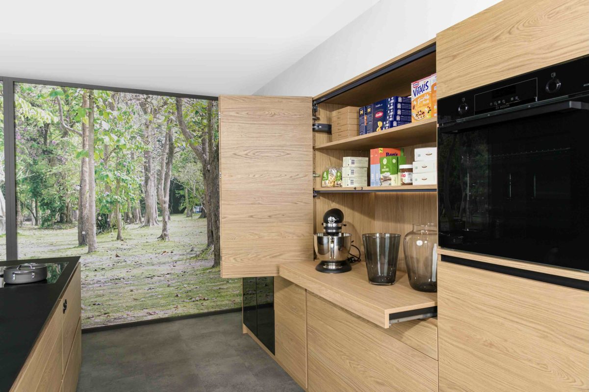 Falttürschrank Eiche Nordic Detail