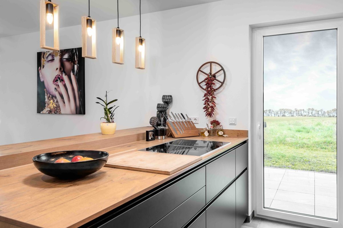 Küche Anthrazit Silbermond