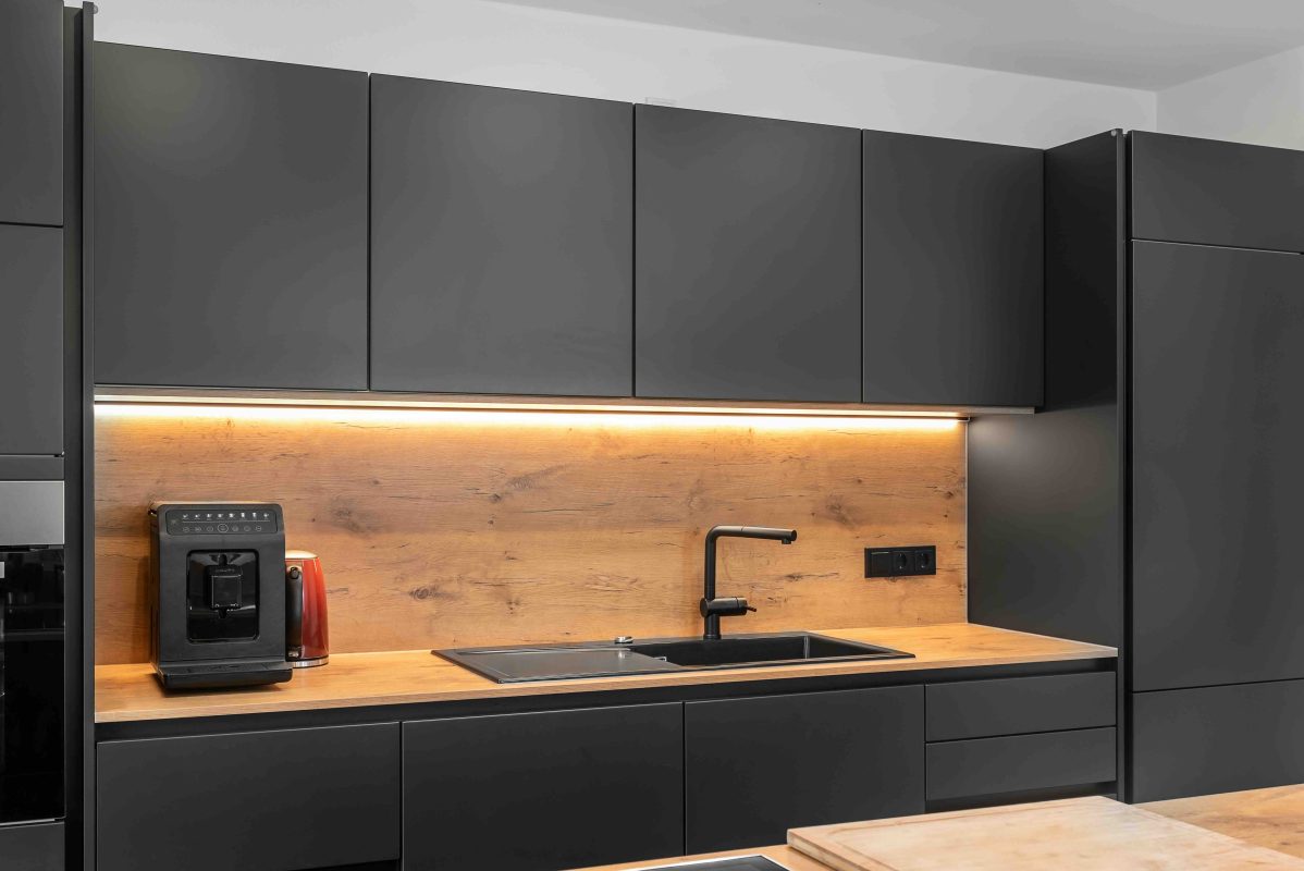 Küche Anthrazit Silbermond