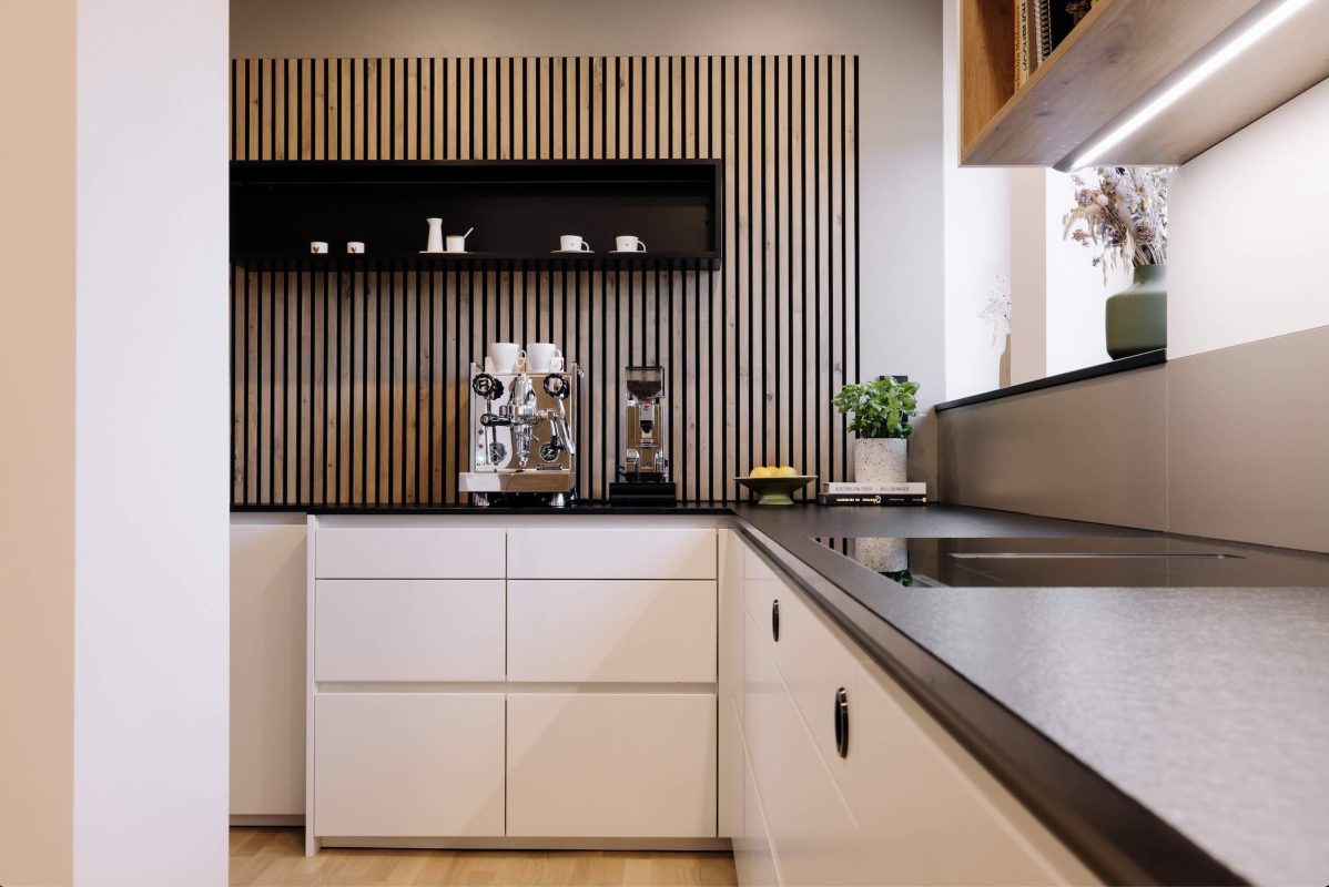 Küche Polarweiß Silbermond